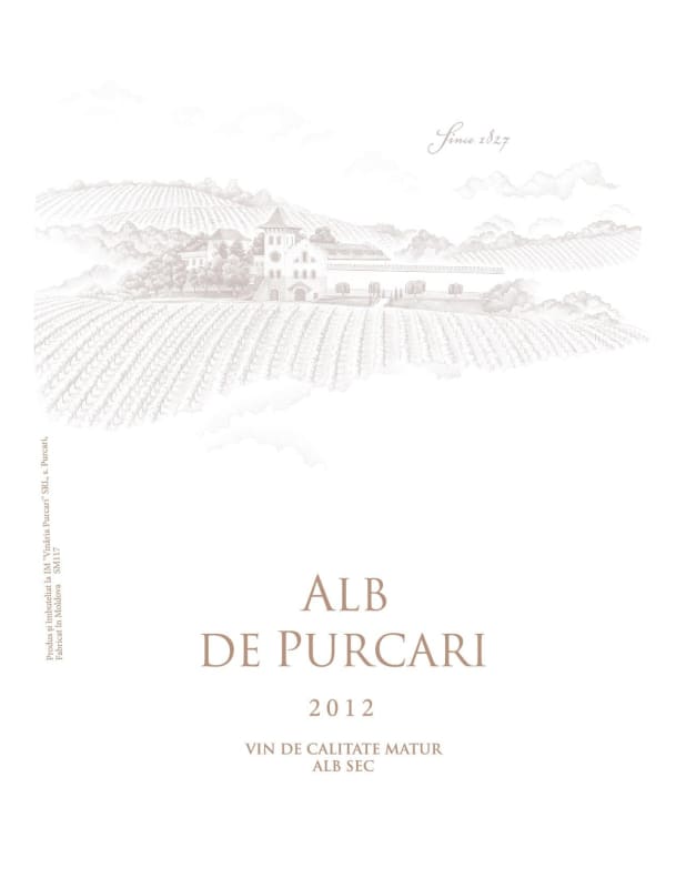 Purcari Winery Alb de Purcari 2012 Front Label