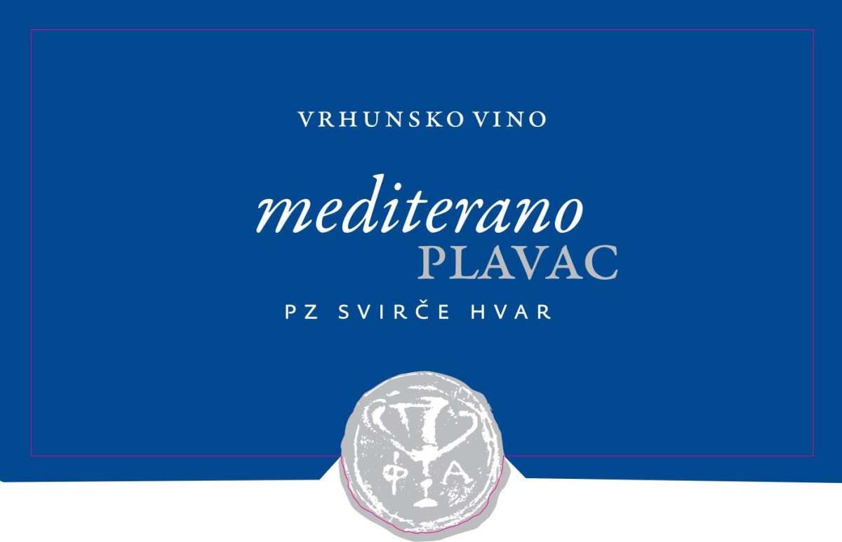 PZ Svirce Mediterano Plavac 2012 Front Label