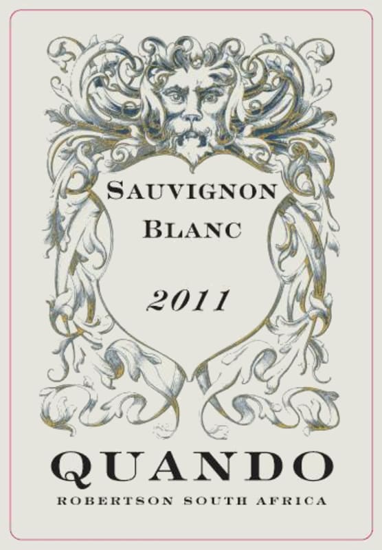 Quando Vineyards and Winery Sauvignon Blanc 2011 Front Label
