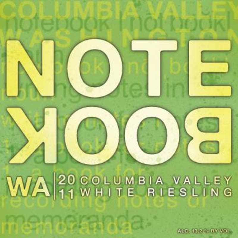 J. Bookwalter Notebook Riesling 2011 Front Label