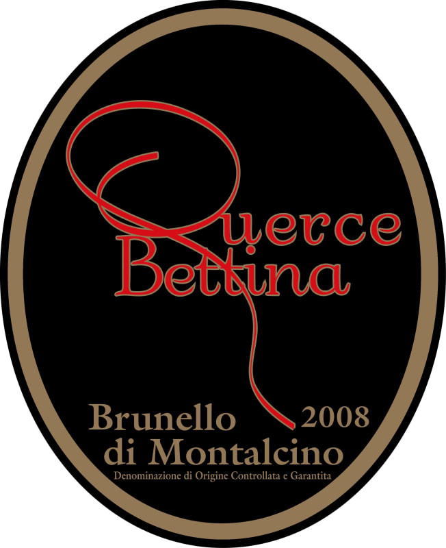 Querce Bettina Brunello di Montalcino 2008 Front Label