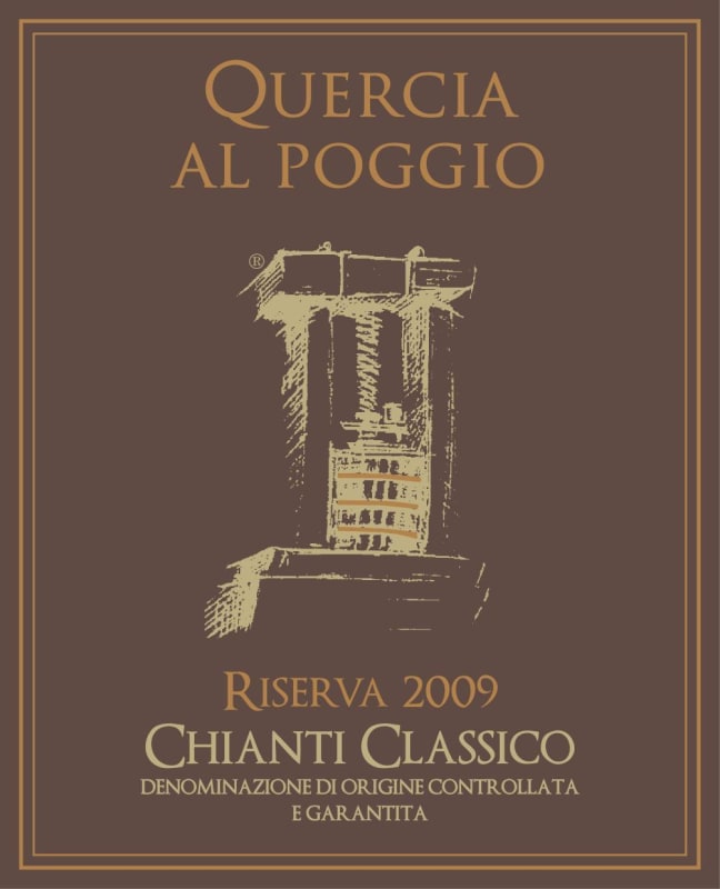Quercia al Poggio Chianti Classico Riserva 2009 Front Label