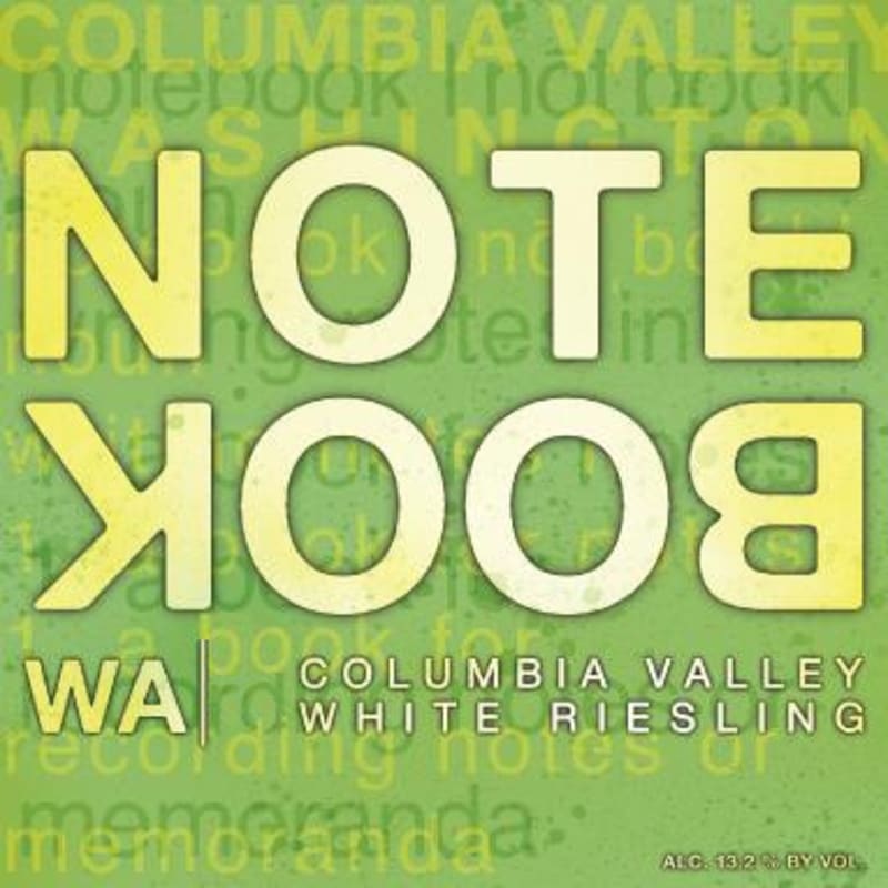 J. Bookwalter Notebook Riesling 2012 Front Label
