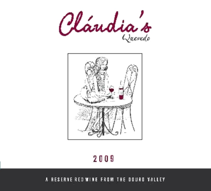 Quevedo Claudia's Tinto 2009 Front Label