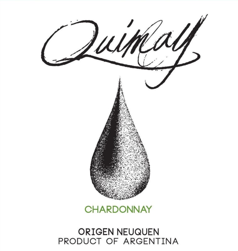 Quimay Chardonnay 2015 Front Label