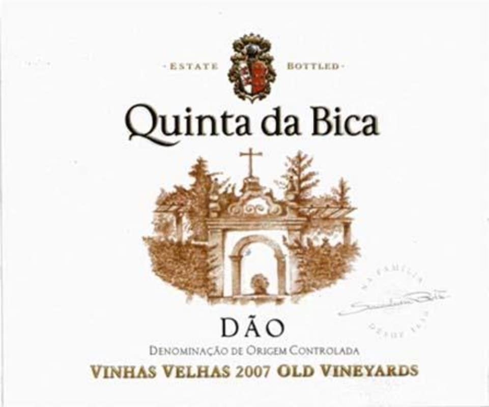 Quinta da Bica Vinhas Velhas 2007 Front Label