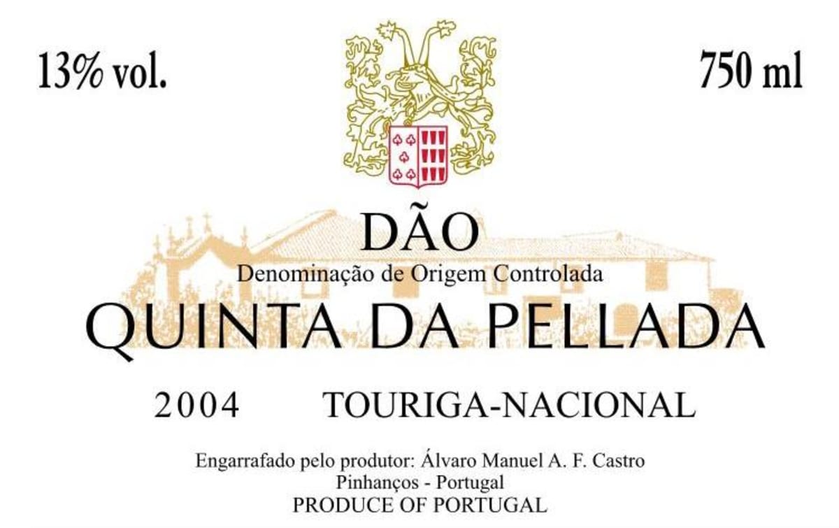 Quinta da Pellada Alvaro Castro Touriga-Nacional 2004 Front Label