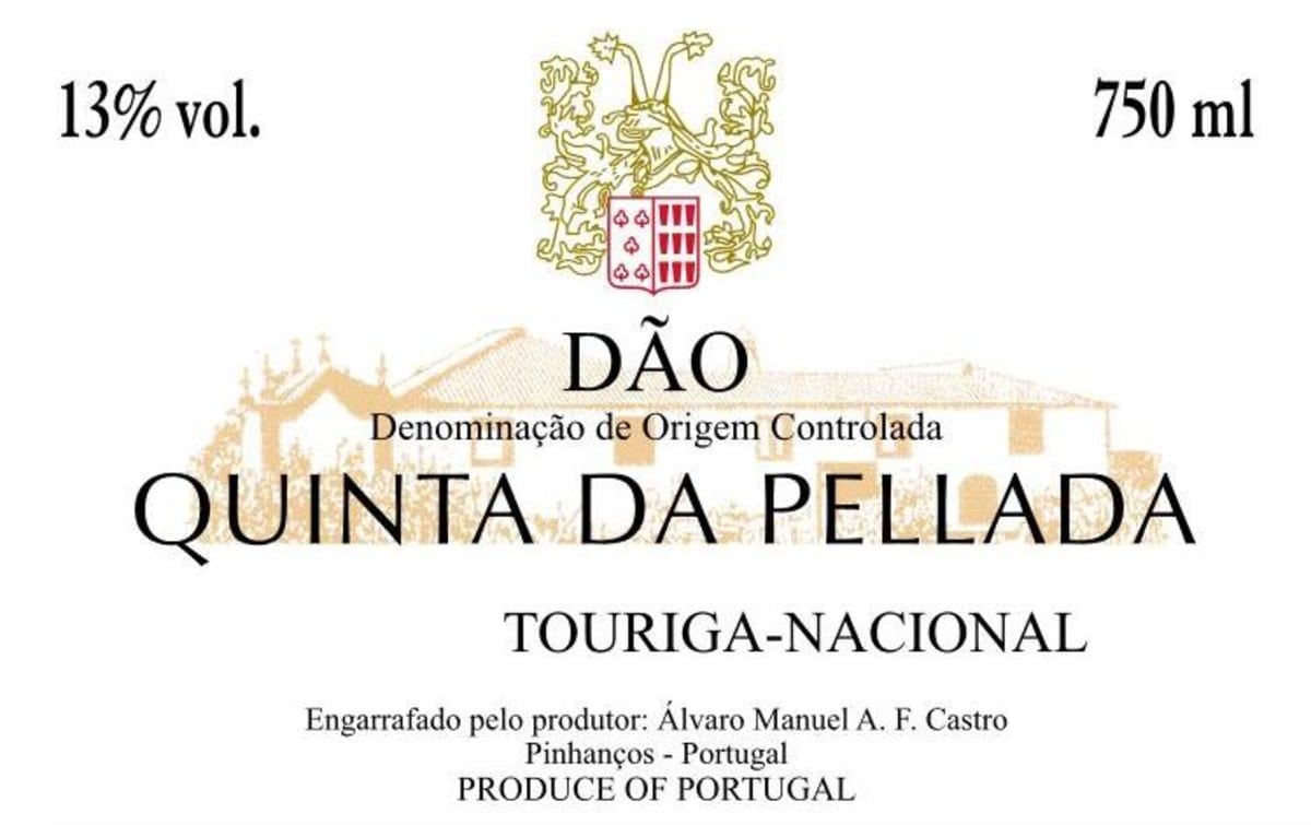 Quinta da Pellada Alvaro Castro Touriga-Nacional 2013 Front Label