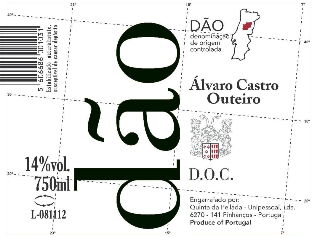 Dao Outeiro Tinto 2014 Front Label