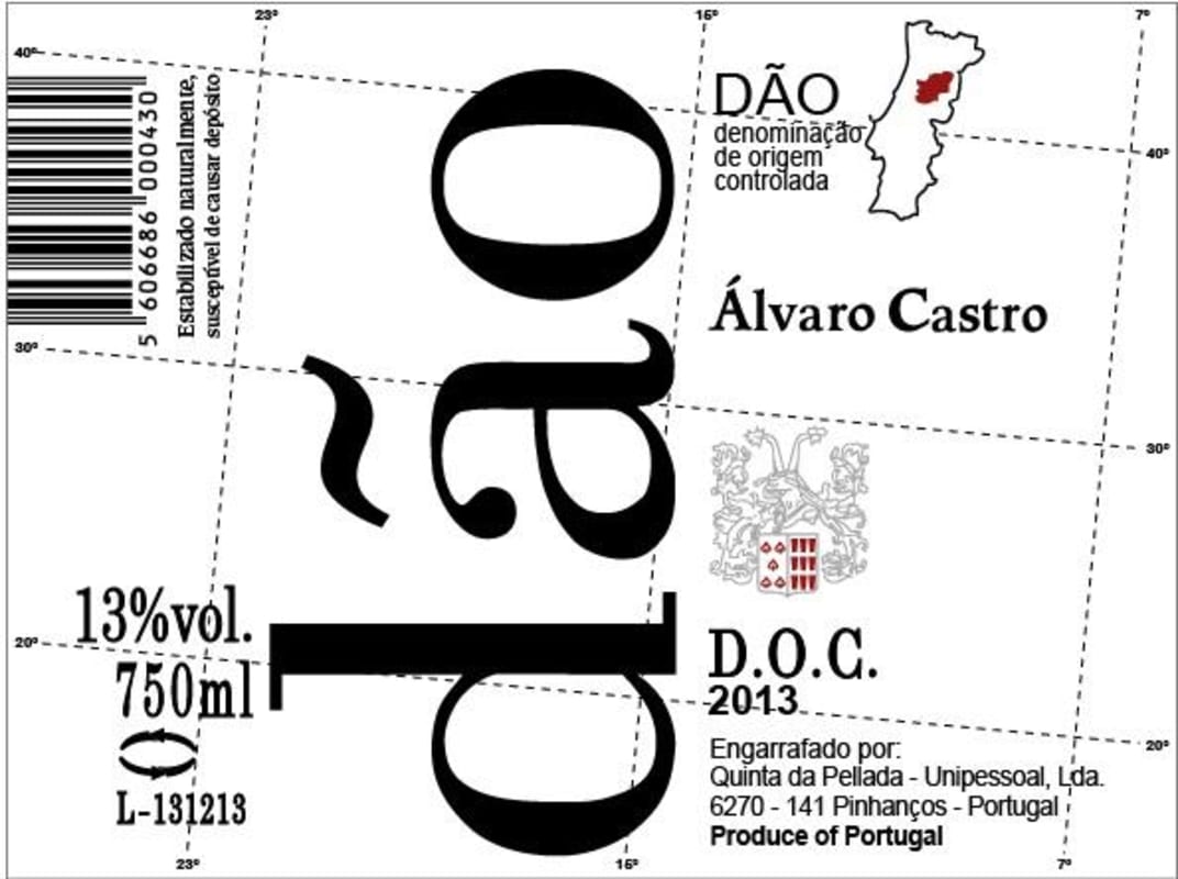 Dao Alvaro Castro Branco 2013 Front Label