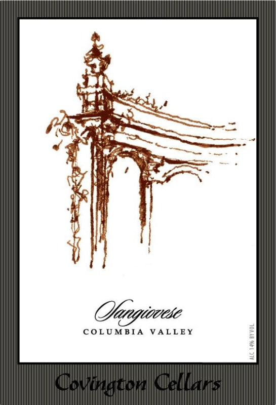 Covington Cellars Sangiovese 2011 Front Label
