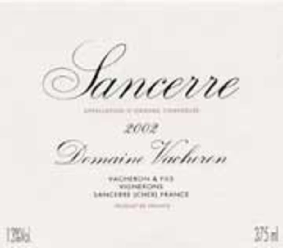 Domaine Vacheron Sancerre 2002 Front Label