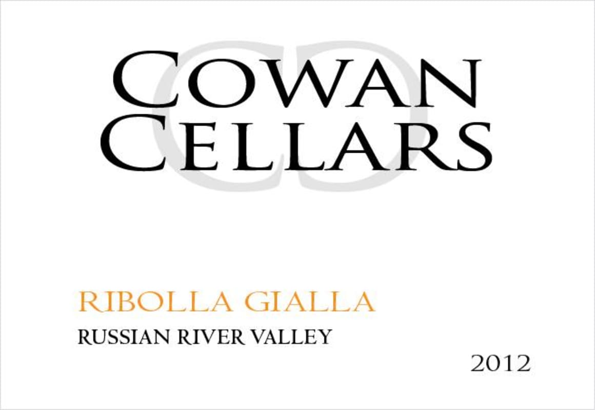 Cowan Cellars Ribolla Gialla 2012 Front Label