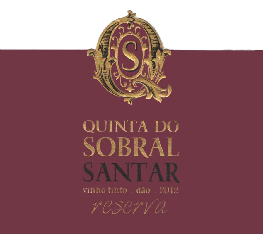 Quinta da Sobral Santar Reserva 2012 Front Label