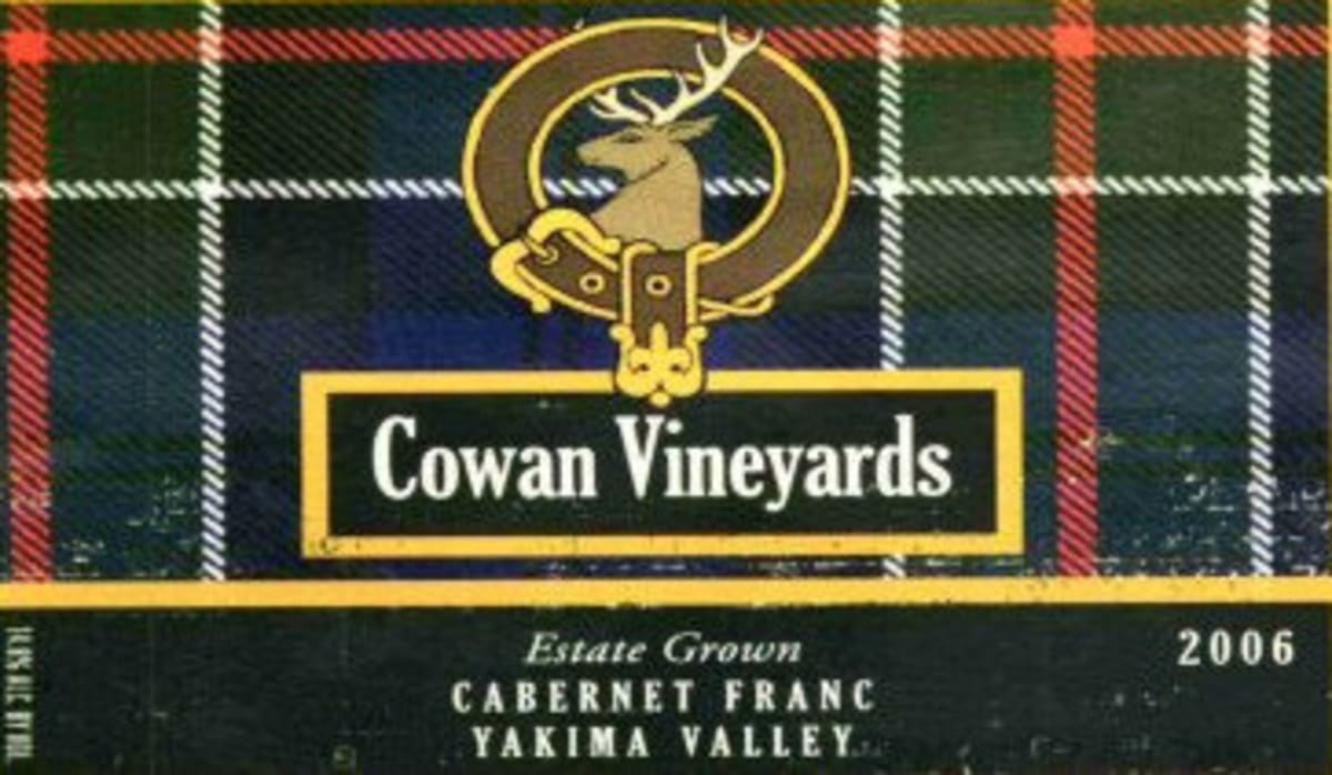 Cowan Vineyards Yakima Valley Cabernet Franc 2006 Front Label