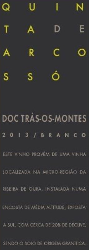 Quinta de Arcosso Branco 2013 Front Label