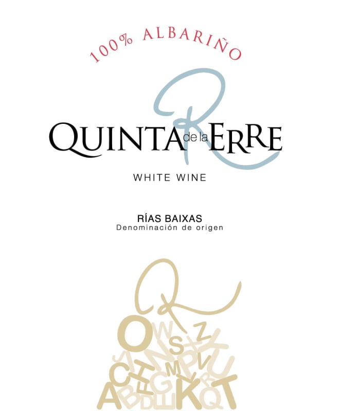 Quinta de la Erre Albarino 2012 Front Label