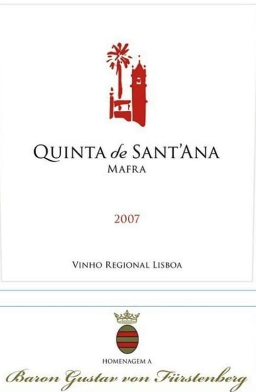Quinta de Sant'Ana Baron Gustav von Furstenberg 2007 Front Label