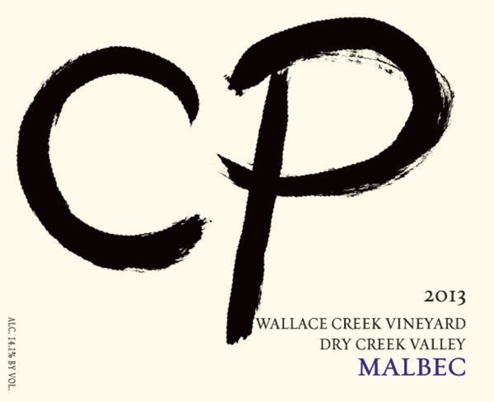 CP Monopole Wallace Vineyard Malbec 2013 Front Label