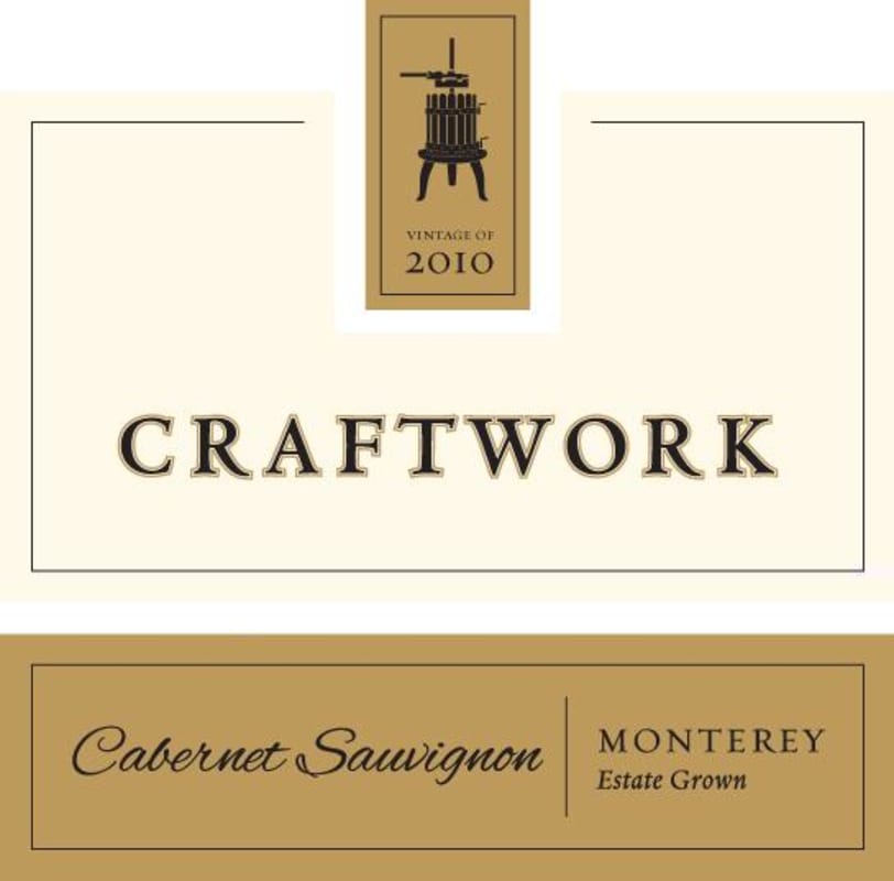 Craftwork Wines Estate Cabernet Sauvignon 2010 Front Label