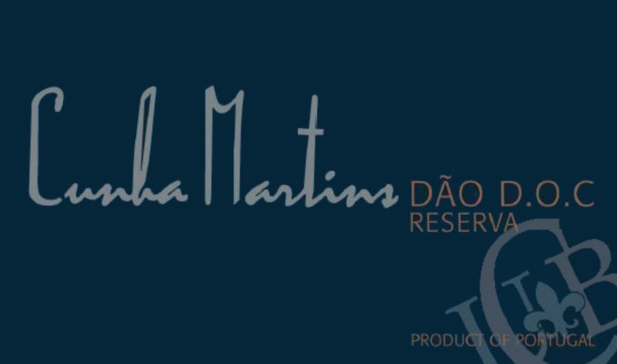 Quinta do Cerrado Cunha Martins Tinto Reserva 2013 Front Label
