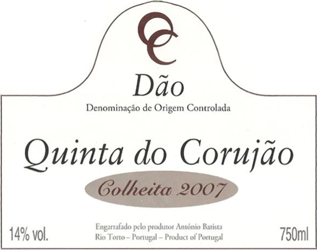 Quinta do Corujao Tinto 2007 Front Label