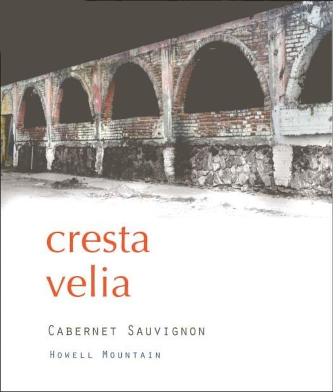 Cresta Velia Cabernet Sauvignon 2013 Front Label