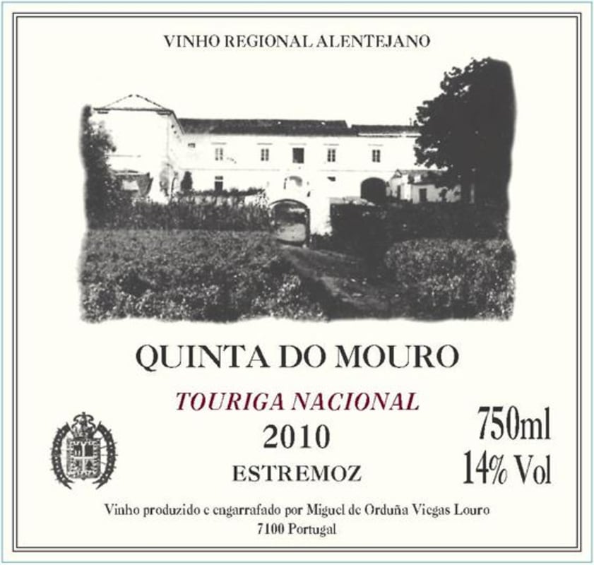 Quinta do Mouro Touriga Nacional 2010 Front Label