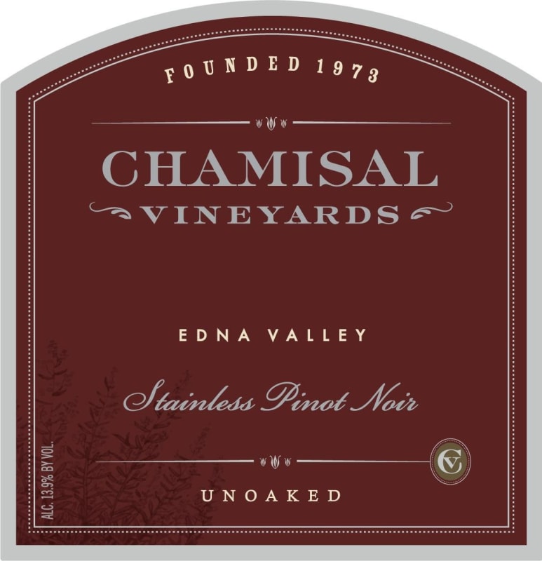 Chamisal Vineyards Stainless Pinot Noir 2011 Front Label