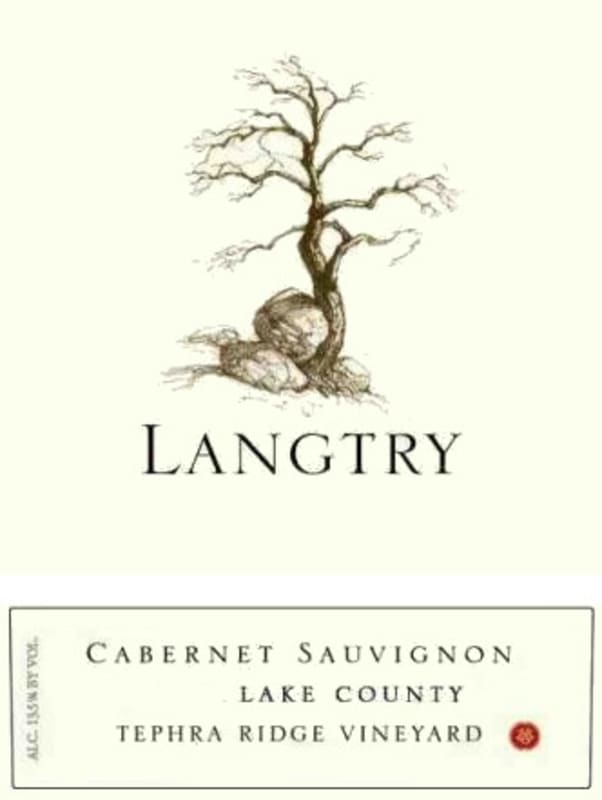 Langtry Estate Tephra Ridge Vineyard Cabernet Sauvignon 2007 Front Label