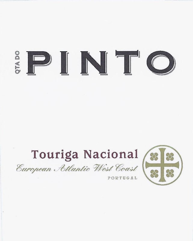 Quinta do Pinto Touriga Nacional 2012 Front Label