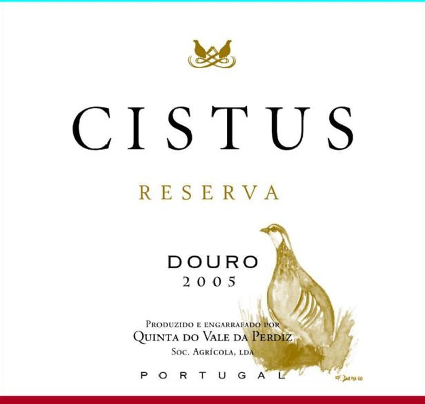 Quinta do Vale da Perdiz Cistus Reserva 2005 Front Label