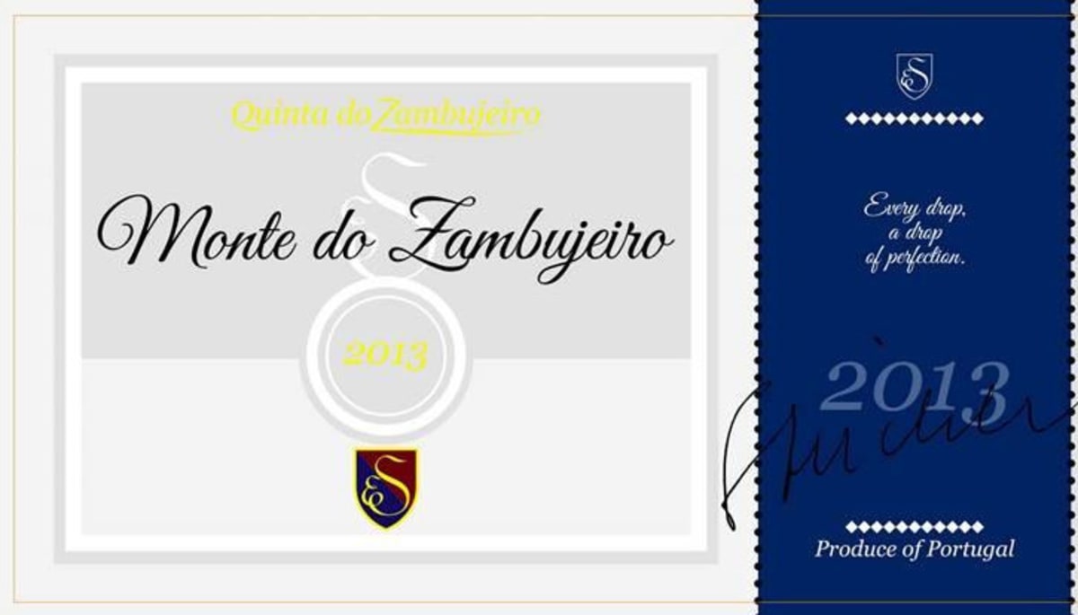 Quinta do Zambujeiro Vinho Regional Alentejano 2013 Front Label