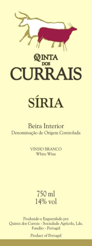 Quinta dos Currais Siria Branco 2015 Front Label
