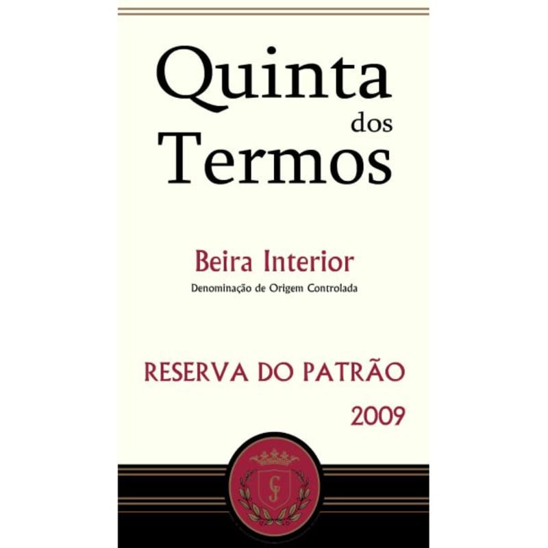 Quinta dos Termos Reserva do Patrao 2009 Front Label