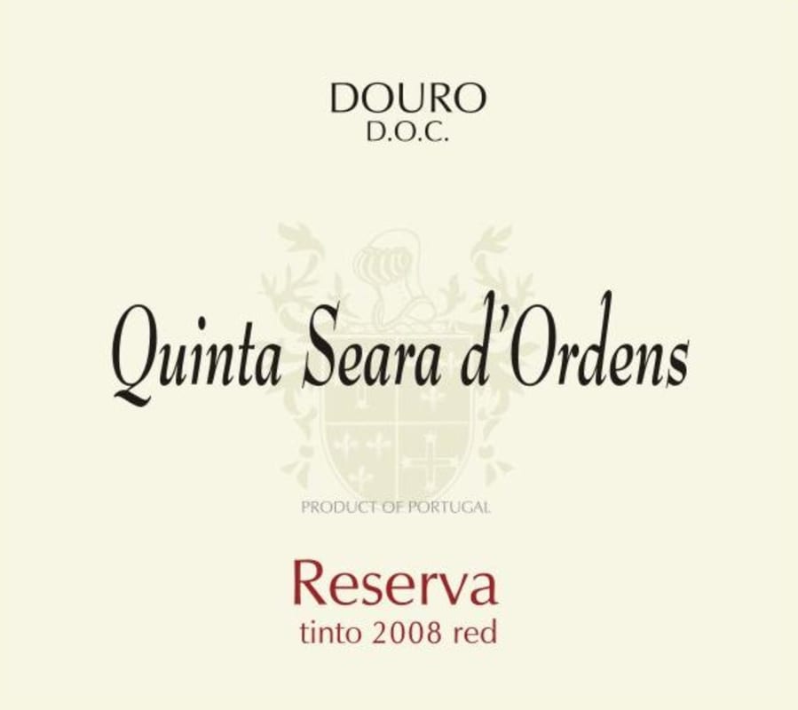 Quinta Seara d'Ordens Reserva Tinto 2008 Front Label