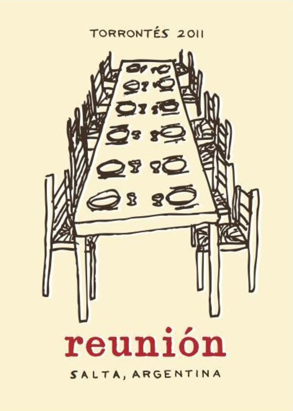 R.J. Vinedos Reunion Torrontes 2011 Front Label