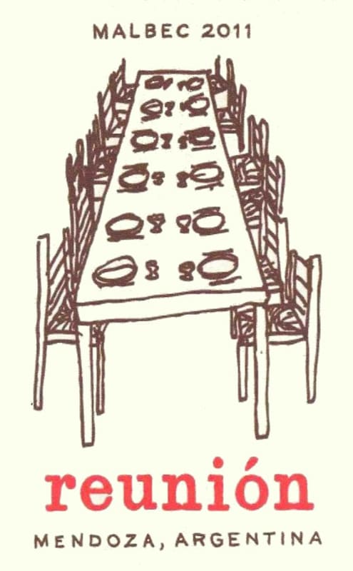 R.J. Vinedos Reunion Malbec 2011 Front Label