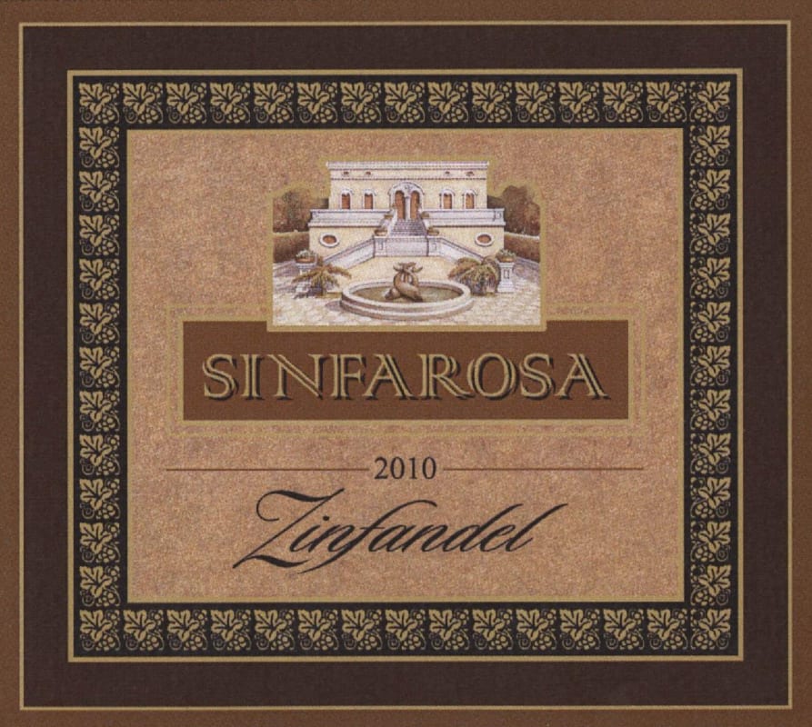 Racemi Primitivo di Manduria Sinfarosa Zinfandel 2010 Front Label