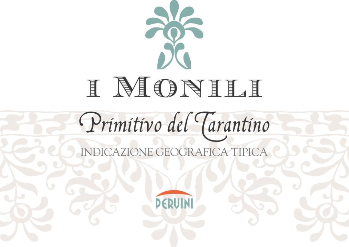 Racemi Primitivo del Tarantino Pervini I Monilli 2011 Front Label