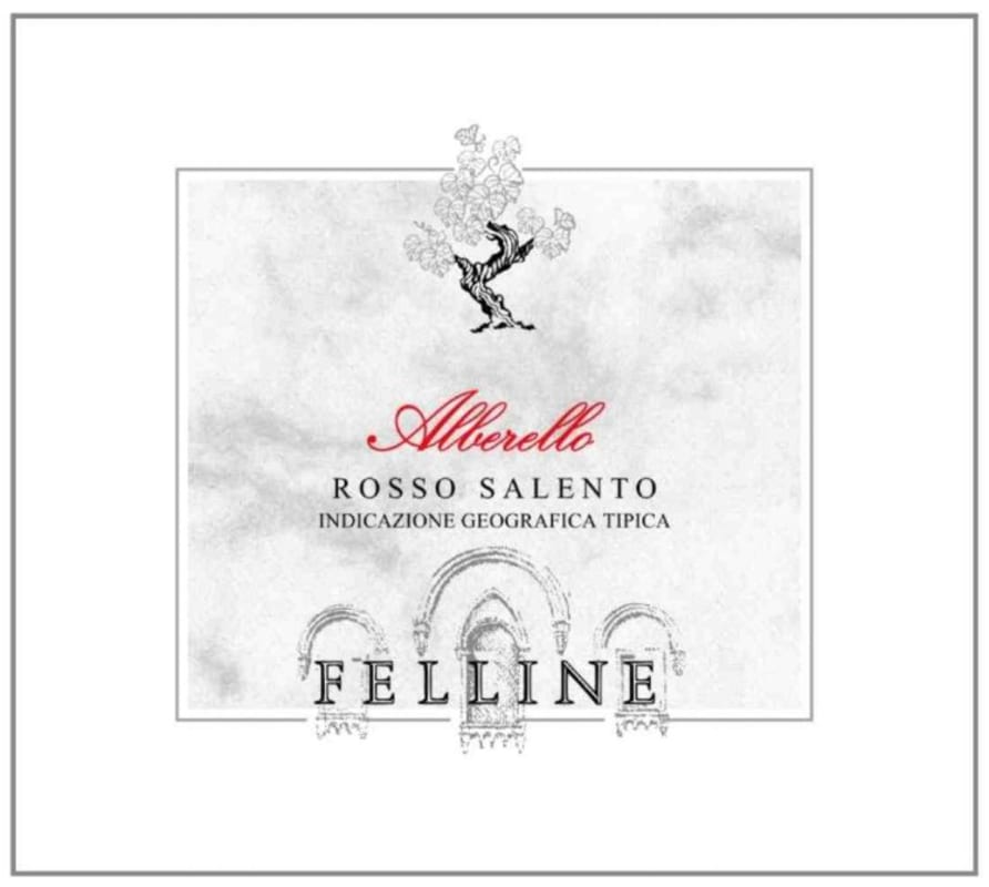 Racemi Salento Felline Alberello Rosso 2012 Front Label