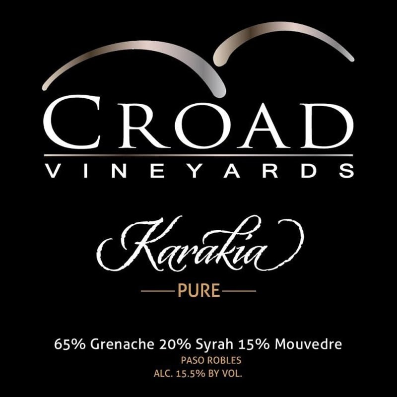 Croad Vineyards Karakia Pure 2011 Front Label