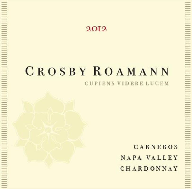 Crosby Roamann Cros Roamann Chardonnay 2012 Front Label