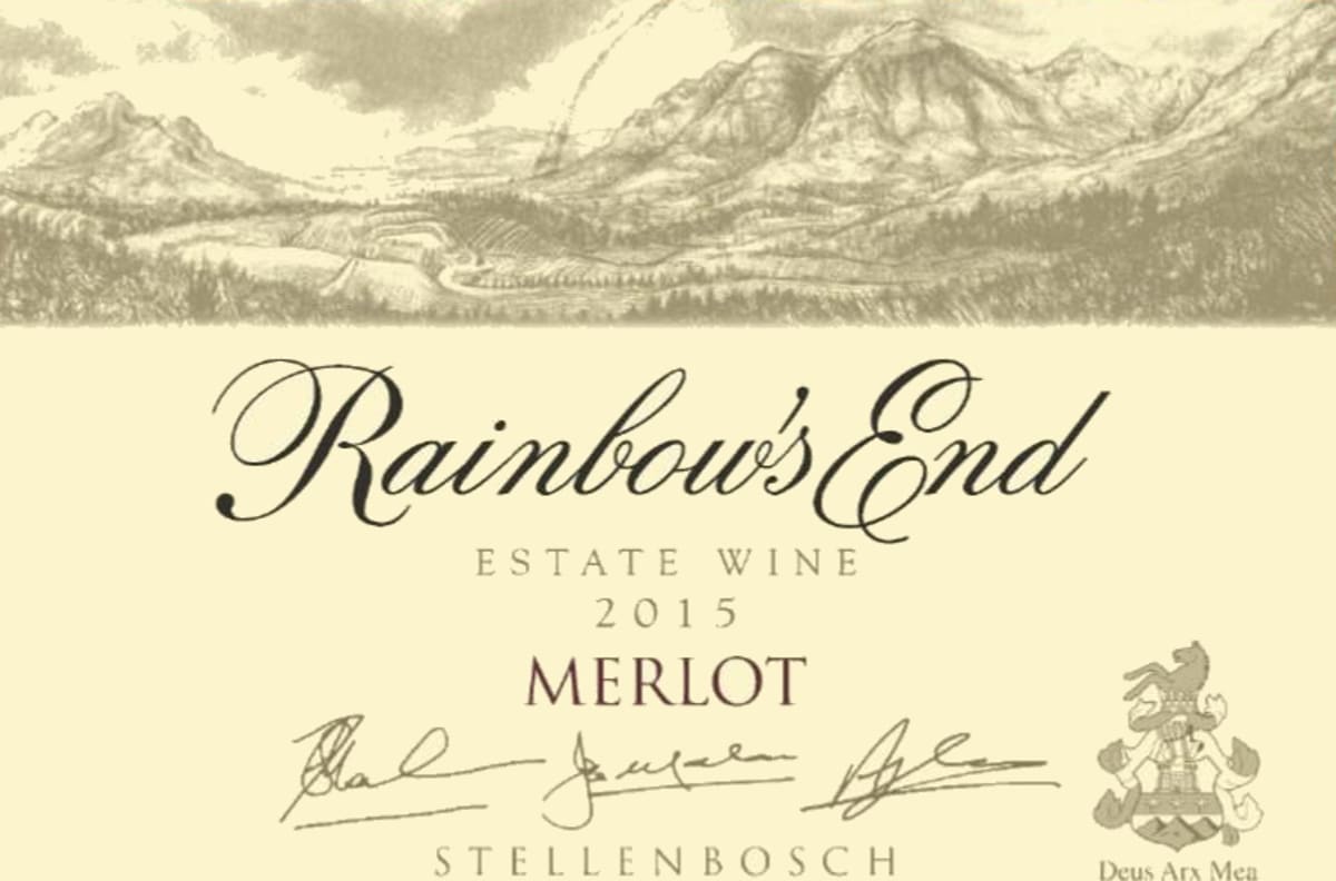 Rainbow's End Estate Merlot 2015 Front Label