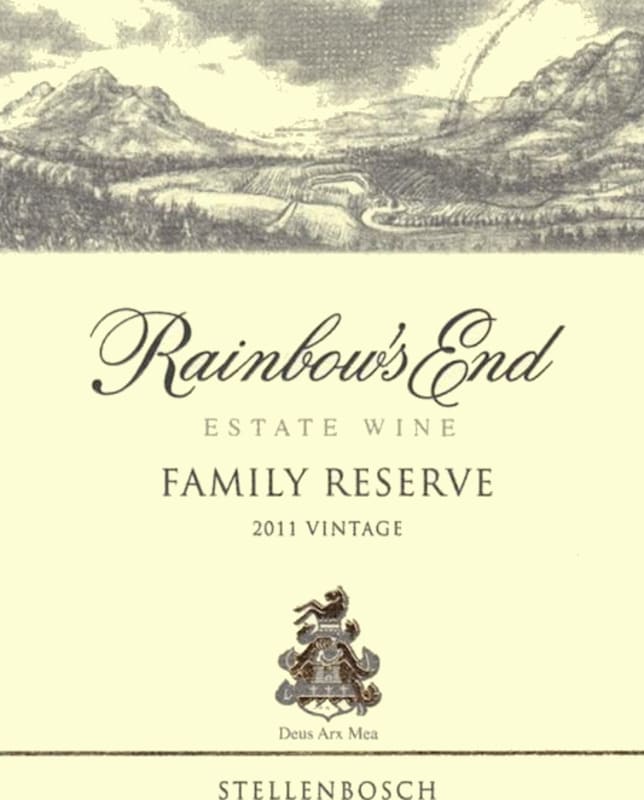 Rainbow's End Estate Family Reserve 2011 Front Label