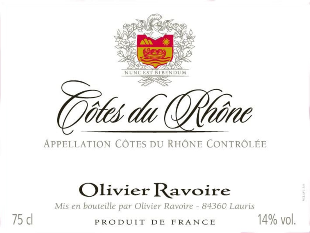 Ravoire & Fils Cotes du Rhone 2011 Front Label