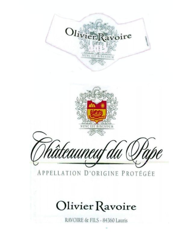 Ravoire & Fils Chateauneuf-du-Pape Blanc 2013 Front Label