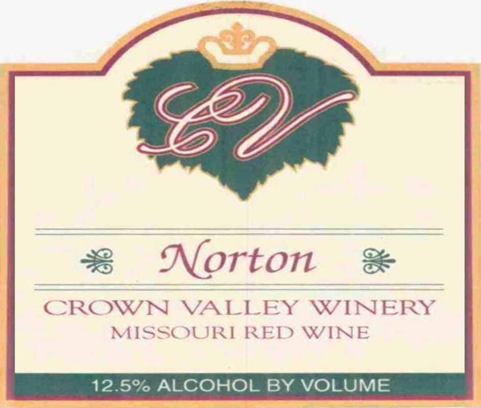Crown Valley Winery Norton 2002 Front Label