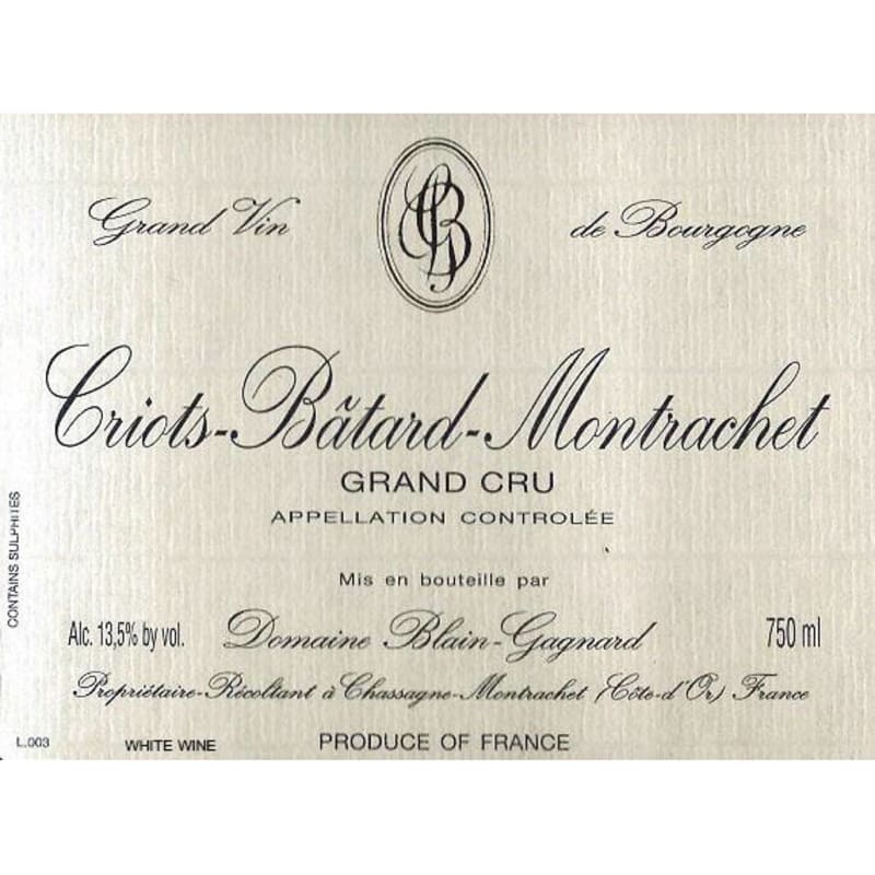 Domaine Blain-Gagnard Criots-Batard-Montrachet 2002 Front Label