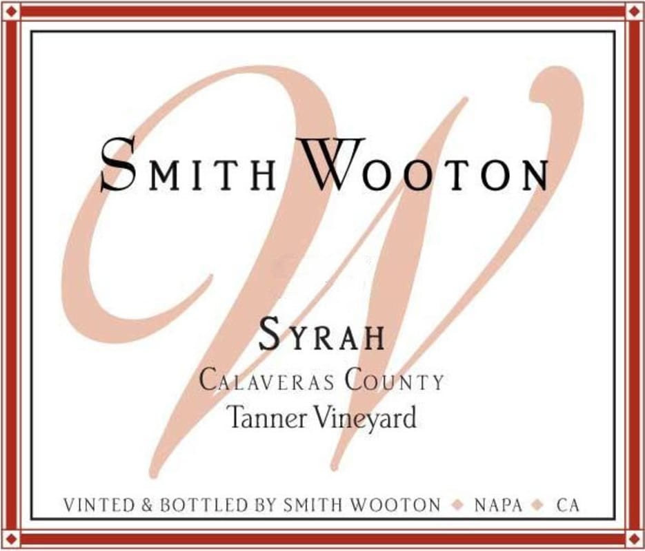 Croze Smith Wooton Tanner Vineyard Syrah 2006 Front Label